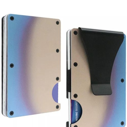 Gradient Color Metal Clamp Ultra-thin Aluminum Alloy Card Package