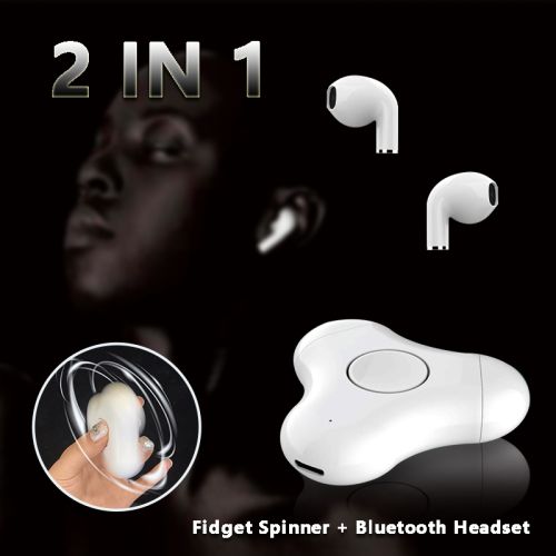 Multi-Function Headset Fidget Spinner Bluetooth Fingertip Gyro In Ear Bluetooth