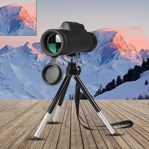 Compatible with Apple, Monocular Telescope Zoom Scope with Compass Phone Tripod