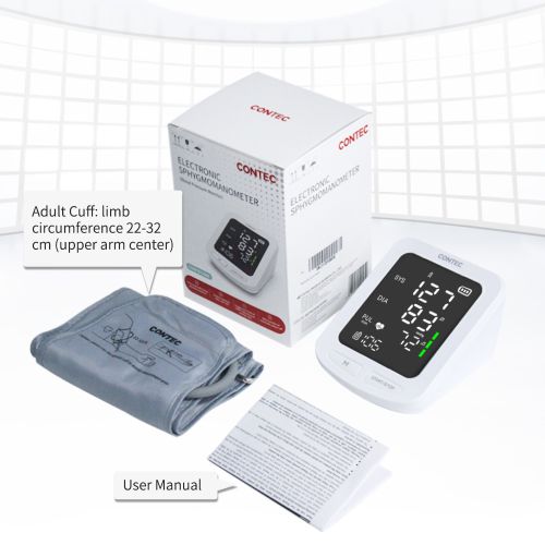 CONTEC08E LED Screen Electronic Sphygmomanometer Adult BP Cuff Monitor