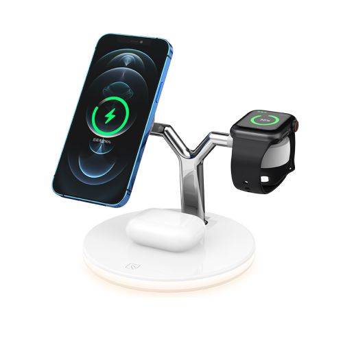 Compatible with Apple,  Magnetic Wireless Charger 15W Fast Charging Station