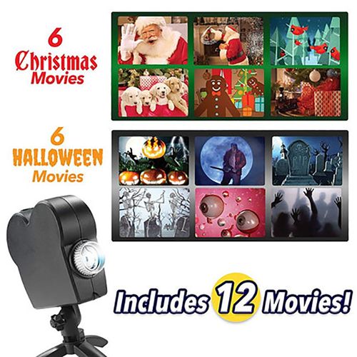 Halloween Christmas Projection Lamp with 12 Images