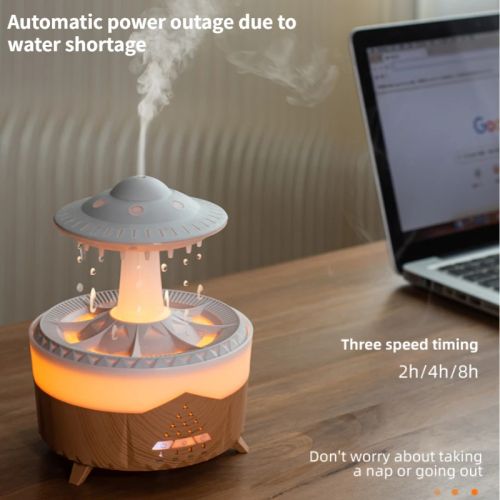 UFO Raindrop Humidifier Water Drop USB Aromatherapy Air Diffuser Mist Maker