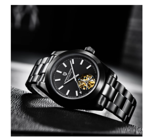 Automatic Mechanical Watch Stainless Steel Strap Depth Waterproof Men's Watch