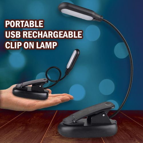 Flexible Clip On LED Light Lamp For Book Reading Tablet Laptop PC EReader