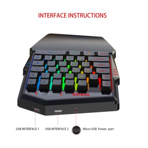 Gaming Keyboard Mobile Throne One Mouse Set